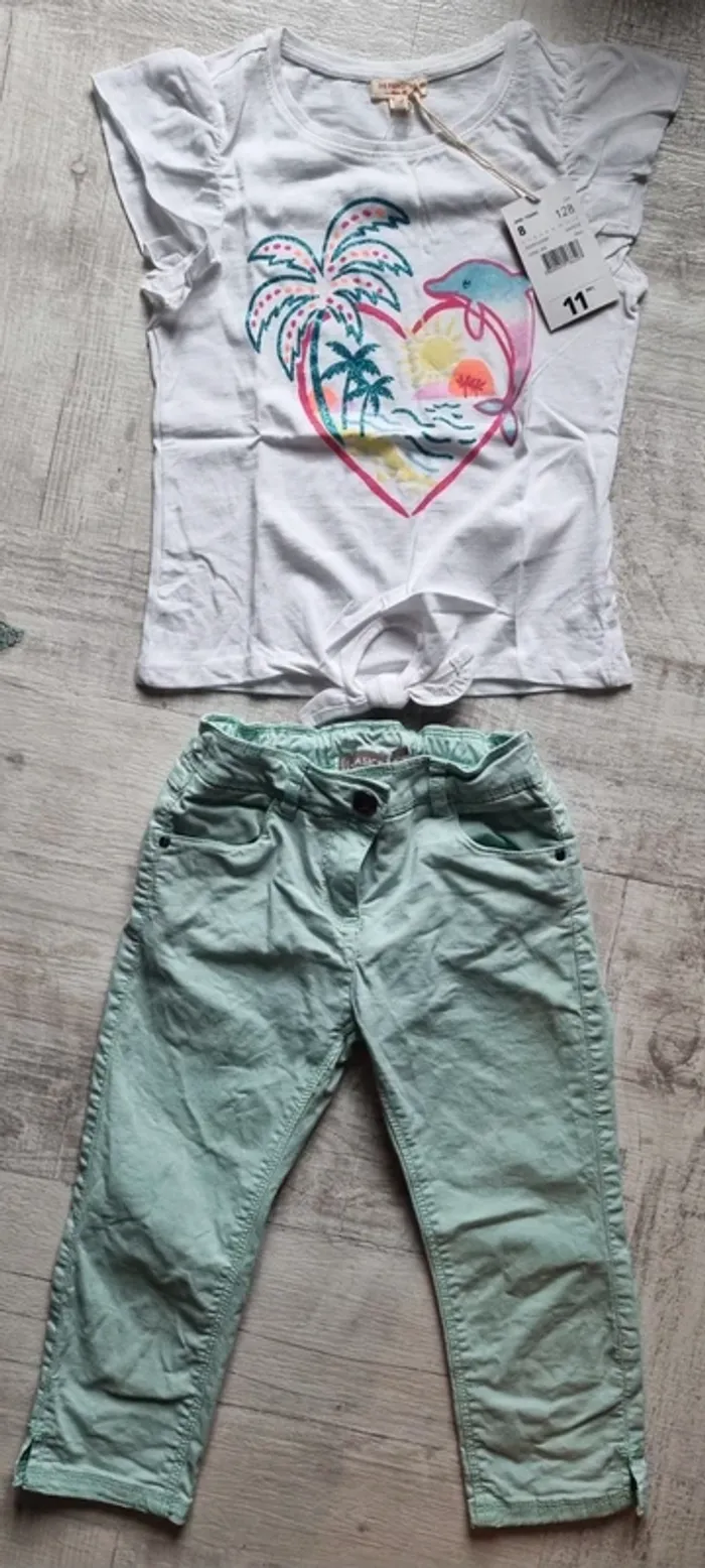 Ensemble été 7.8 ans fille