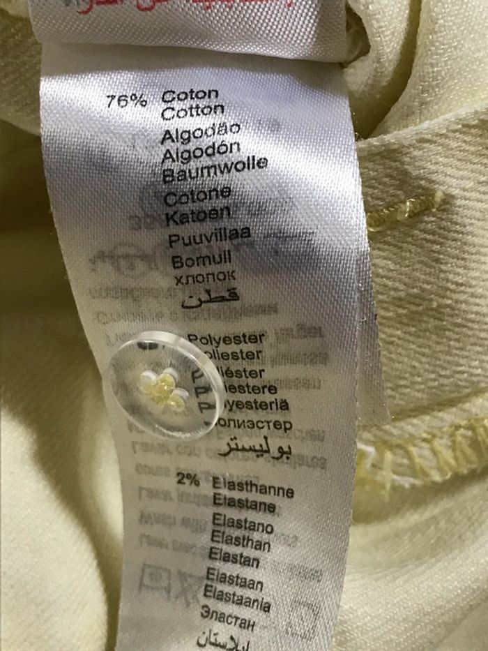 Pantalon jaune pâle Fille 9 ans - photo numéro 5