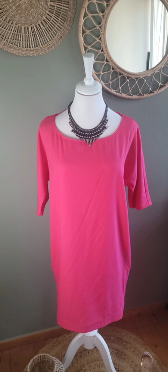 Jolie robe fushia Sora by JBC Taille M Parfait état - photo numéro 3