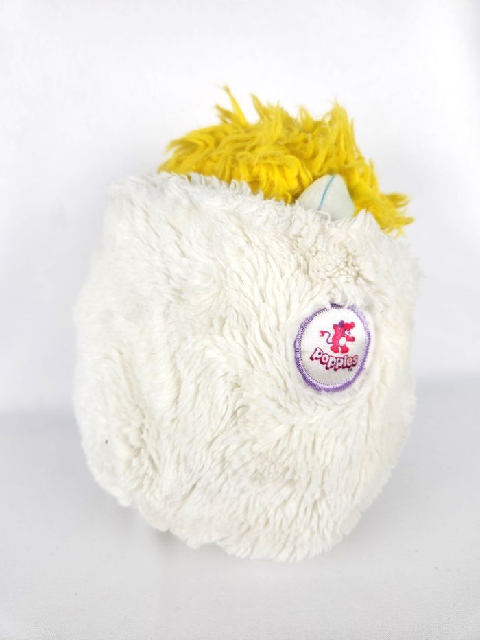 Peluche Popples Puffball Blanc - Mattel 1986 Vintage 30cm - photo numéro 6