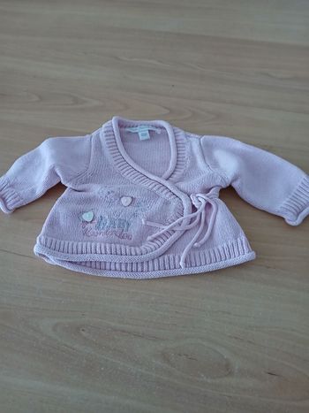 Gilet naissance bébé fille 👧 