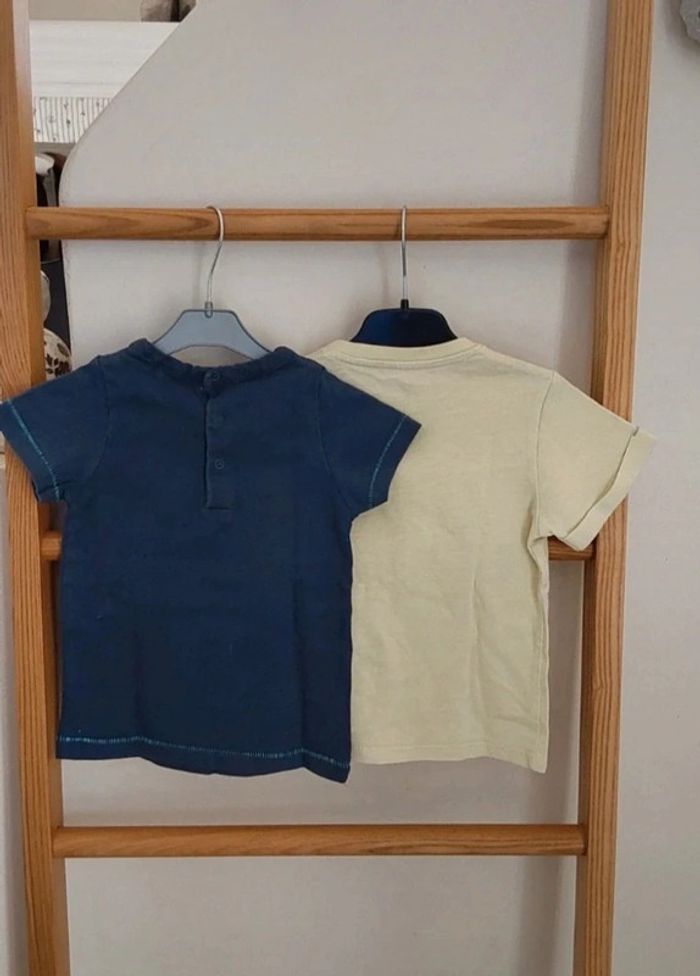 Lot de 2 tee shirt 12/18 mois Tape à l œil et Okaidi - photo numéro 2