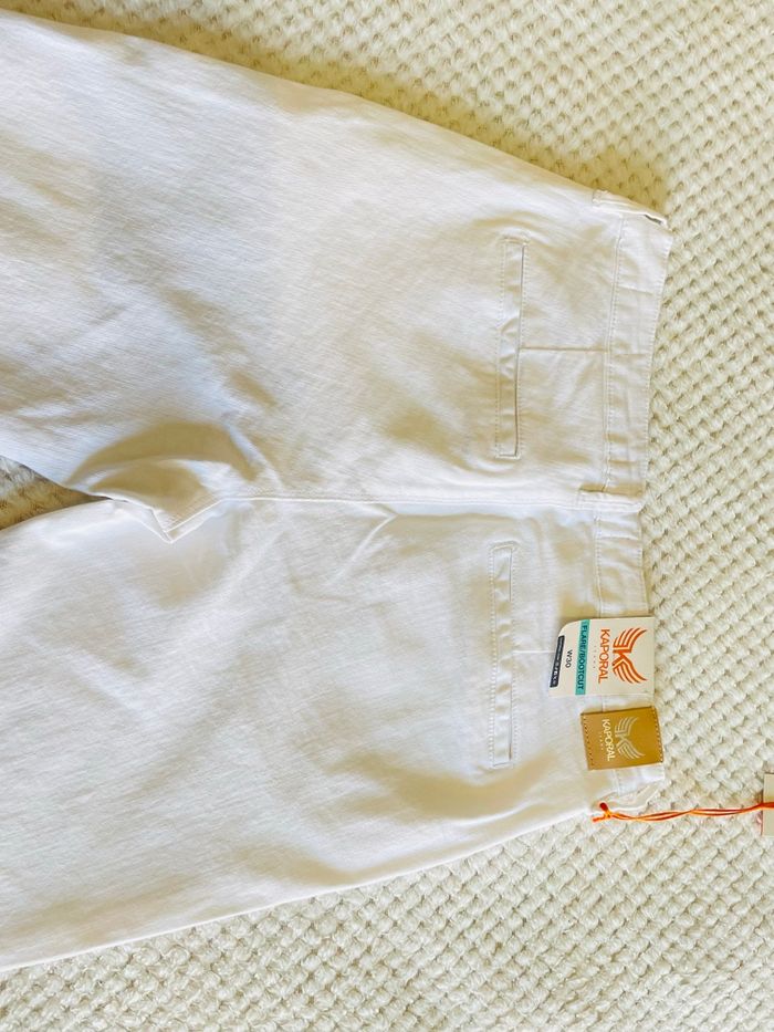 Pantalon Kaporal PALAM Regular Fit blanc W30 – Neuf avec étiquettes - photo numéro 6