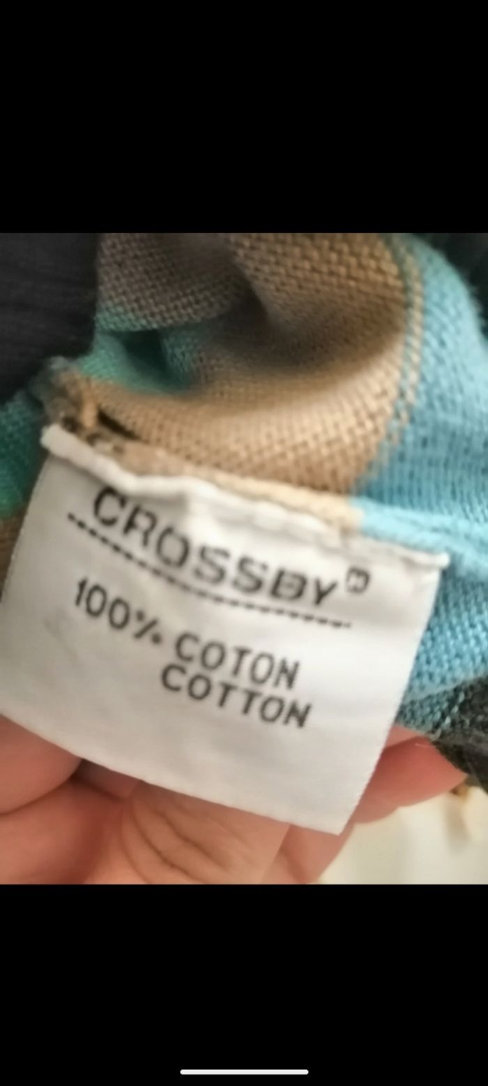 Beau pull vintage Crossby collection à rayures. Taille M - photo numéro 8