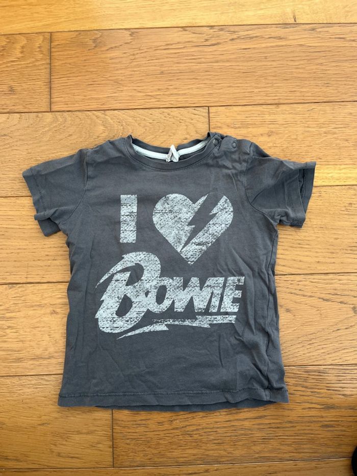 Teeshirt Bowie H&M taille 92cm 1,5-2 ans #EmmaLille2ans #EmmaLille18mois