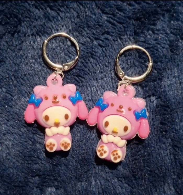 Boucles d'oreilles Kuromi - photo numéro 2