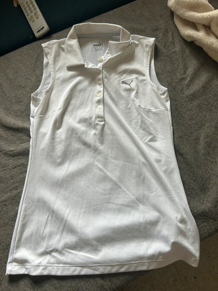Débardeur blanc puma