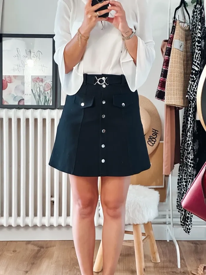 Mini jupe Maje noire taille 36 - photo numéro 2