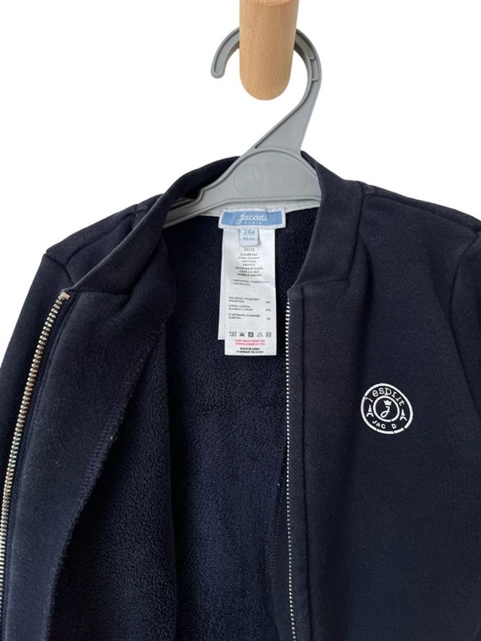 Sweat chaud zippé bleu marine - Jacadi 24 mois (88cm) - photo numéro 4