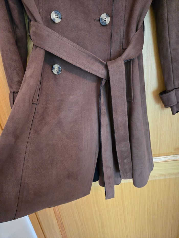 Trench marron daim Cache Cache - photo numéro 4