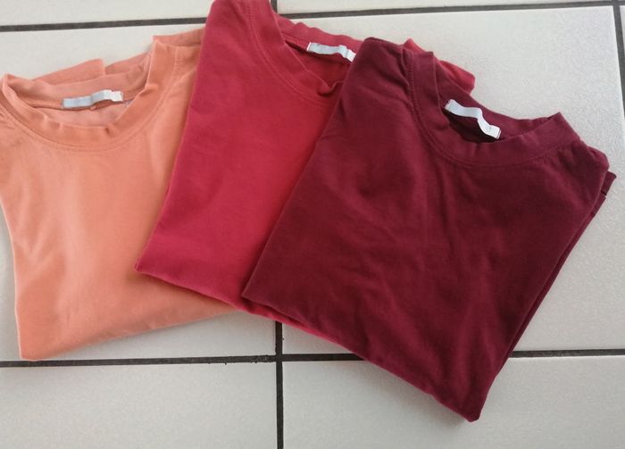 lot de 3 tee shirt / maillots de corps garçon taille 12 ans la redoute - photo numéro 5