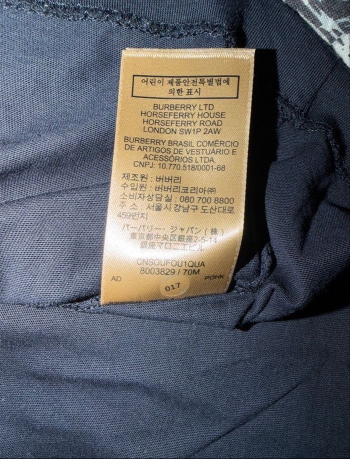 T-shirt Burberry bleu marine taille S - photo numéro 7