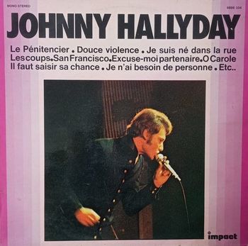 Vinyle Johnny Hallyday le pénitencier vitesse 33 tours format 30 cm