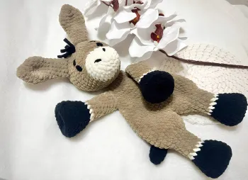 🫏🧶 Doudou Âne – Fait Main au Crochet 💕