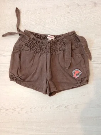 Short fille marron 4 ans