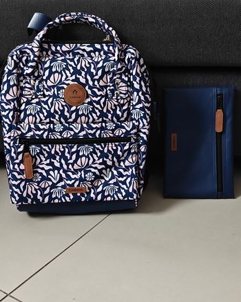 Sac à dos S Cabaïa marine rose 