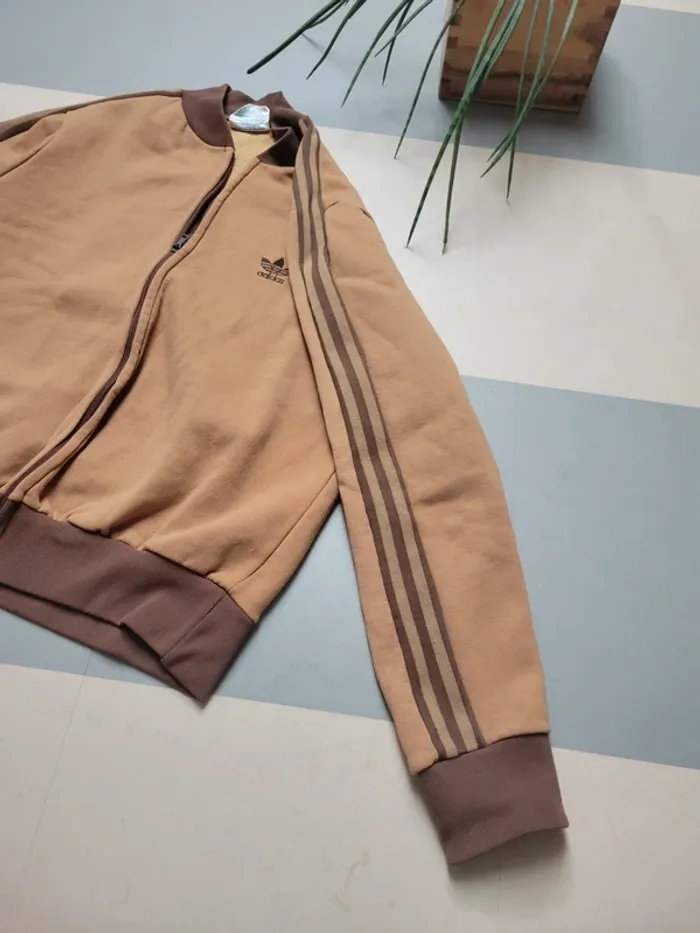 Veste firebird adidas vintage 70' camel marron XS - photo numéro 7