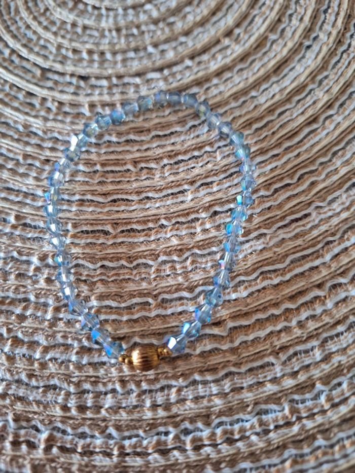 Bracelet en perles bleu