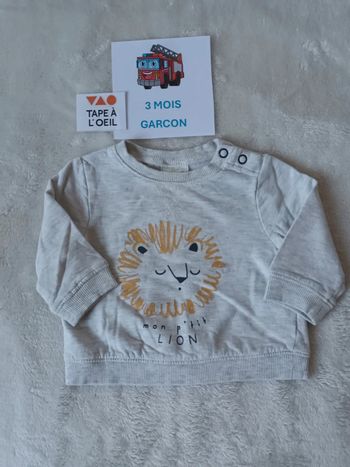 Pull fin 3 mois tape a l oeil