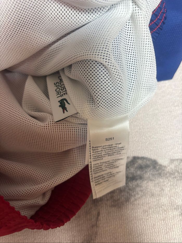 Veste d’extérieur/survêtementLacoste rouge et bleu taille S 46/48 - photo numéro 6