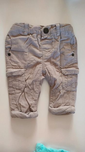 2 pantalons doublés jersey garçon 3 mois