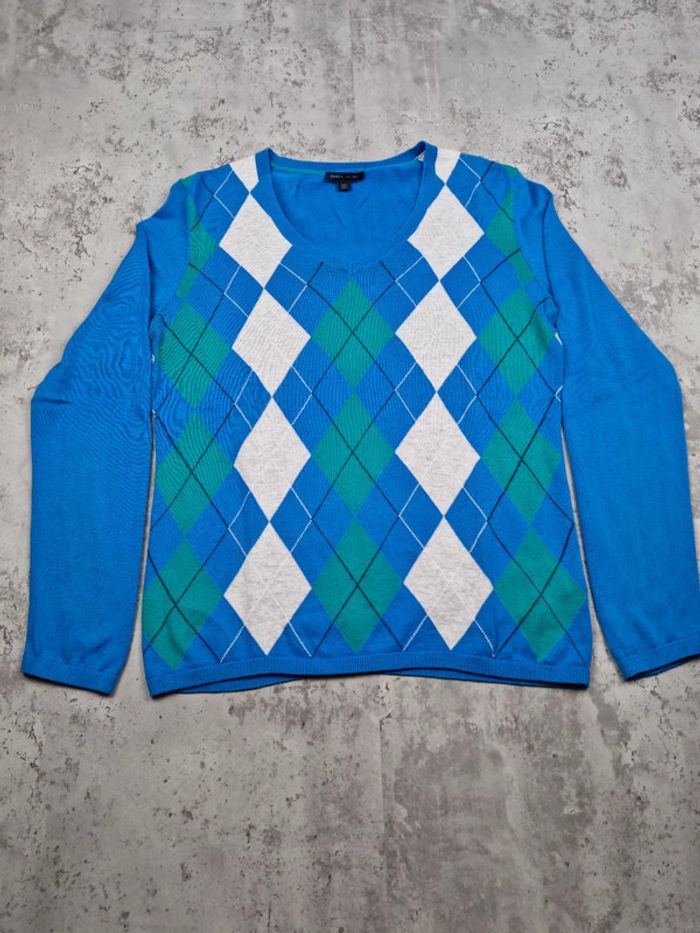 Pull col V à losanges Tommy Hilfiger L Femmes - photo numéro 3