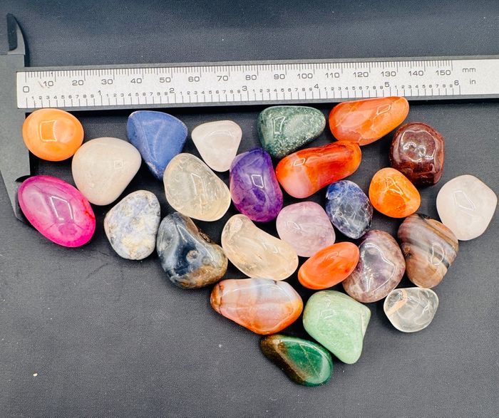 Lot 200 g pierres polies du Brésil pierres naturelles - photo numéro 3