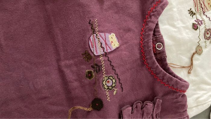 Lot ensemble vêtement bébé fille 6 mois haut pull sweat tee shirt garde robe - photo numéro 11
