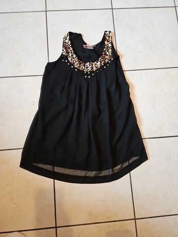 Débardeur noir et dorée