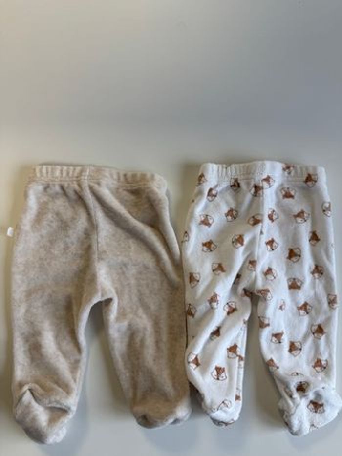 Lot pantalon pyjama 1 mois - photo numéro 2