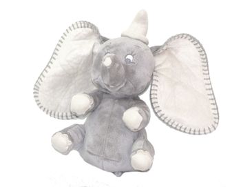 Doudou peluche Dumbo musical Gris Disney Nicotoy 18 cm