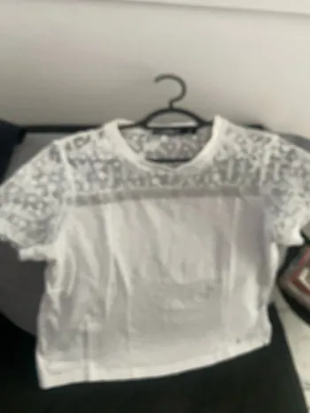 T-shirt Superdry blanc et gris