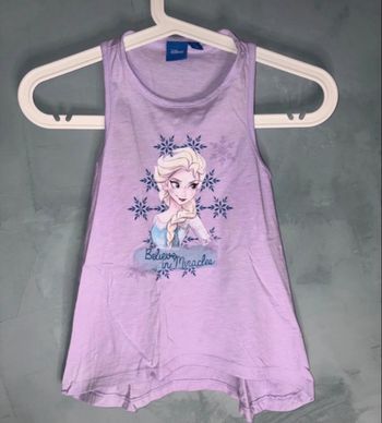 Débardeur violet Reine des neiges fille taille 6 ans 