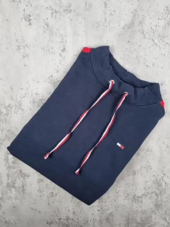Sweat Tommy Hilfiger bleu marine – Taille XL Femme (mesures en photos)