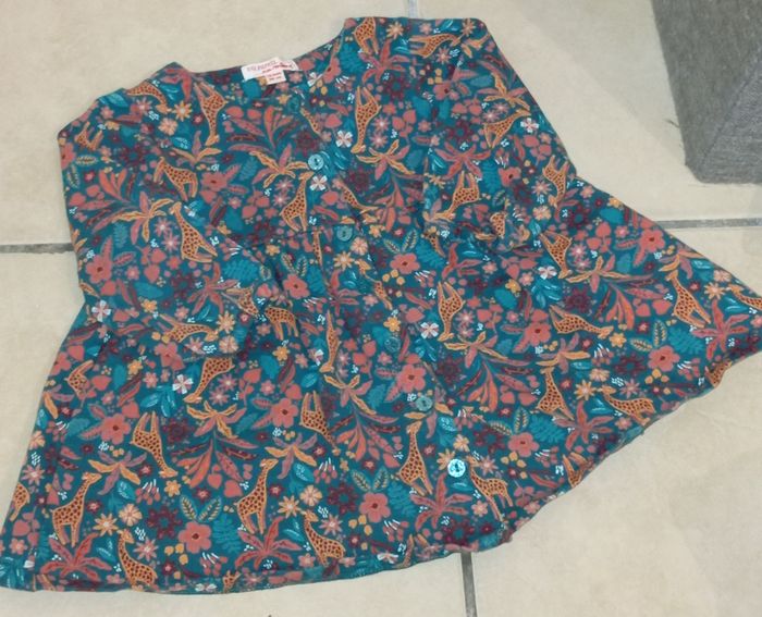 Robe manches longues fleurie | DPAM | 18 MOIS - photo numéro 2