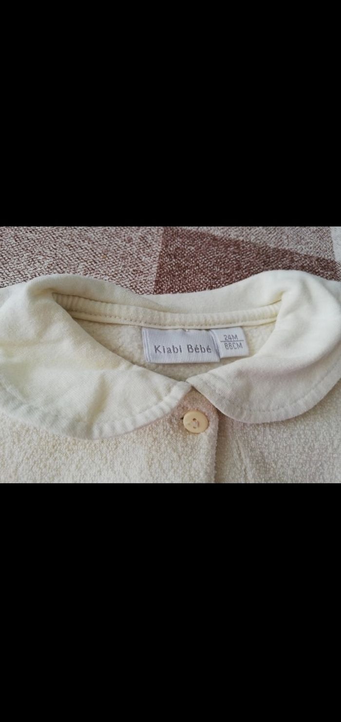 Pull 24 mois écru manches longues Kiabi - photo numéro 2