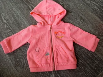Veste rose fluo Kiabi 1 mois
