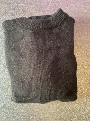 Pull dos nu noir femme taille m