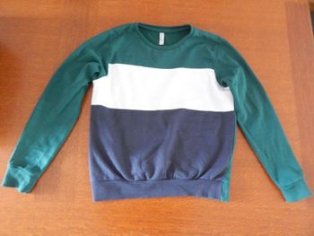 Sweat tricolore garçon 12 ans