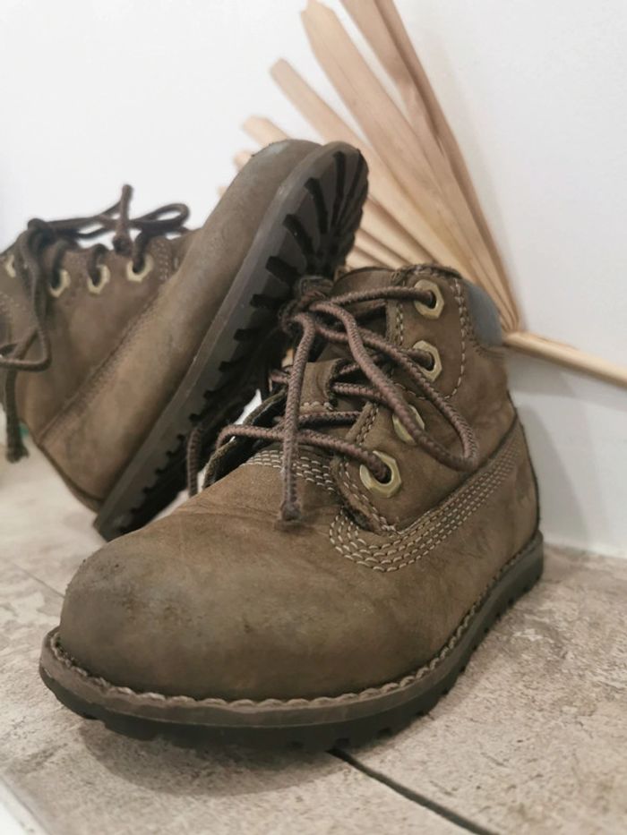 🌿Timberland Bottines courma kids traditional marron taille 22 - photo numéro 5