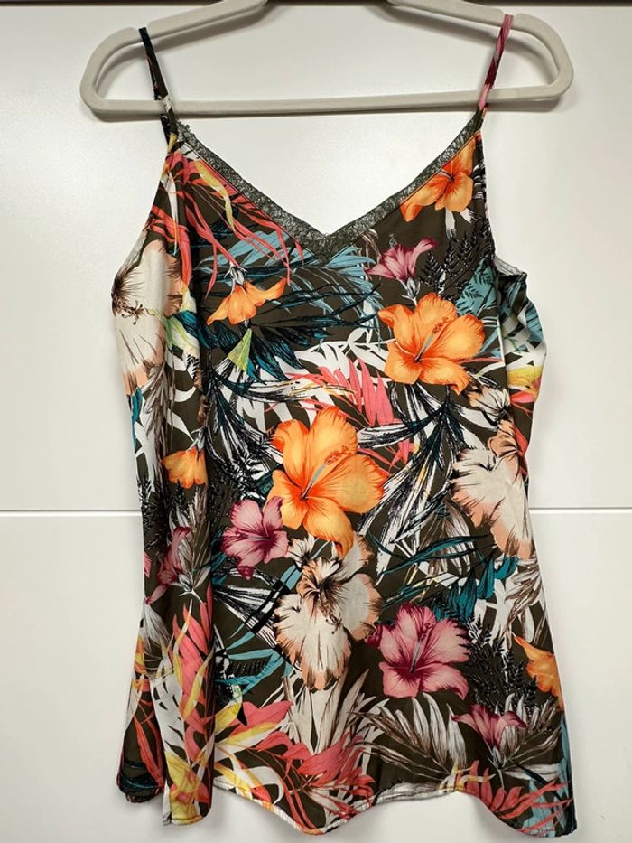 Débardeur à fleurs