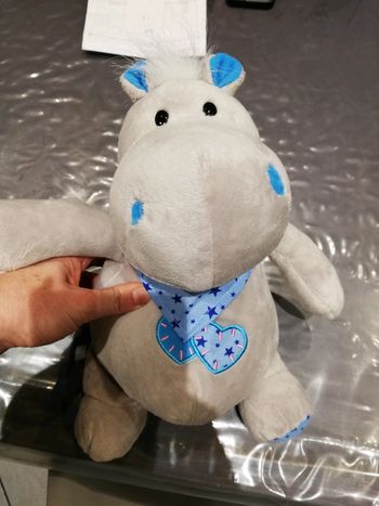 Peluche neuve hippopotame