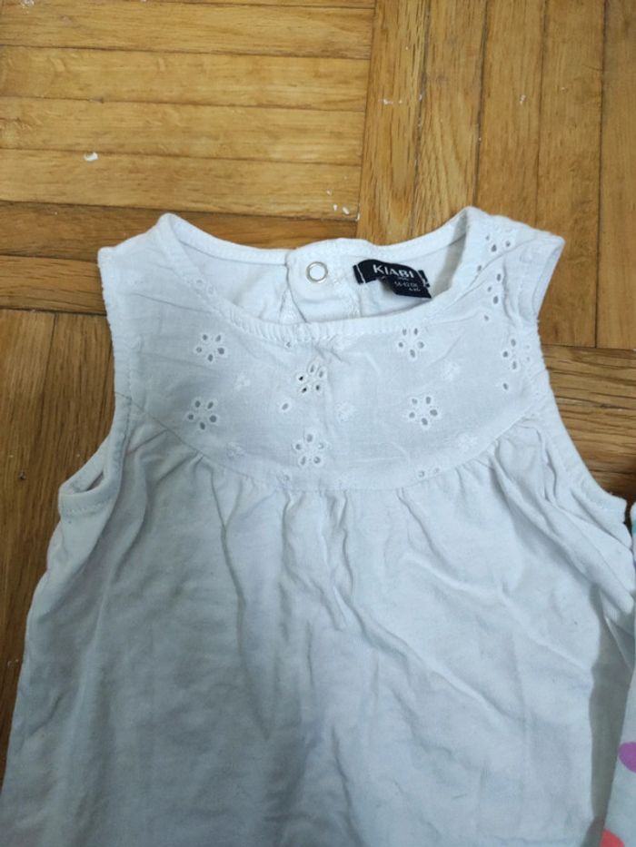 Lot de deux débardeurs 3 mois - photo numéro 2