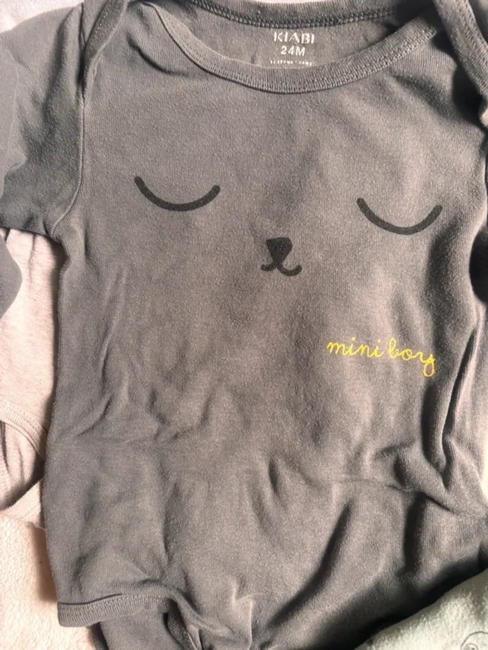 3 bodies manches longues 24 mois - photo numéro 3