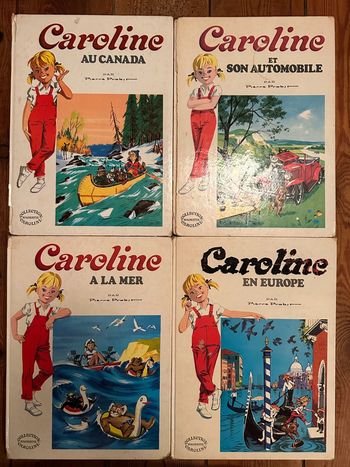 Caroline - Lot de 4 livres bd grands albums Hachette anciens Pierre Probst satisfaisants