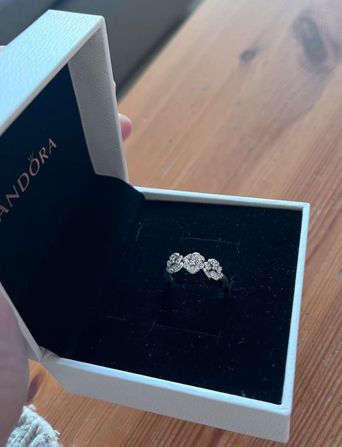 Bague argent triple pensée Pandora - photo numéro 3