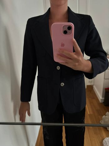 Blazer cintré bleu marine
