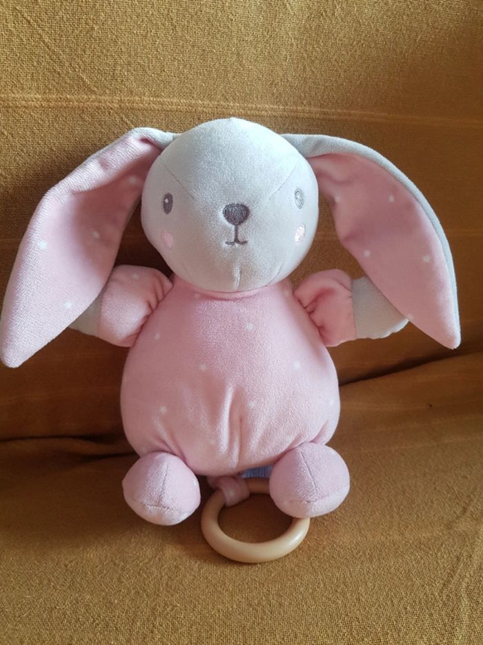 Lapin musical rose Simba