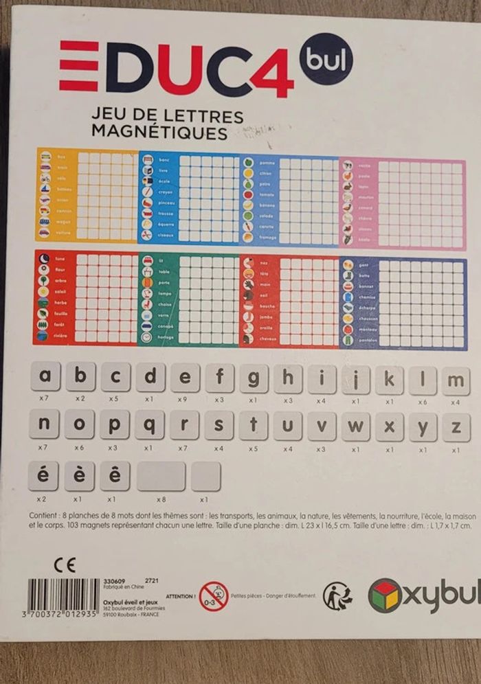 Jeu de lettres aimantées - photo numéro 4