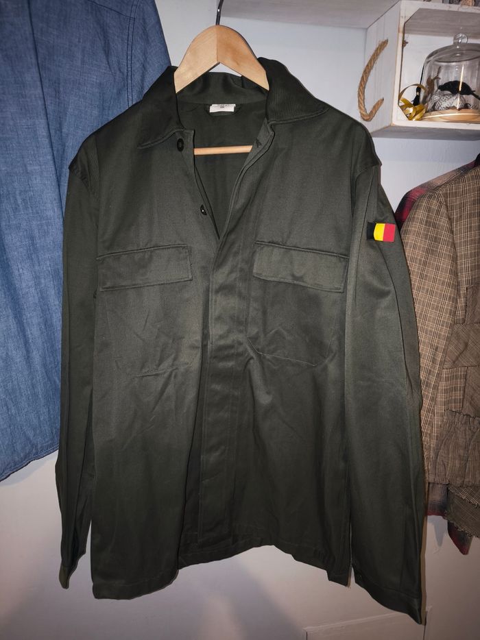 Veste militaire belge originale kaki taille M (50) neuve - photo numéro 2